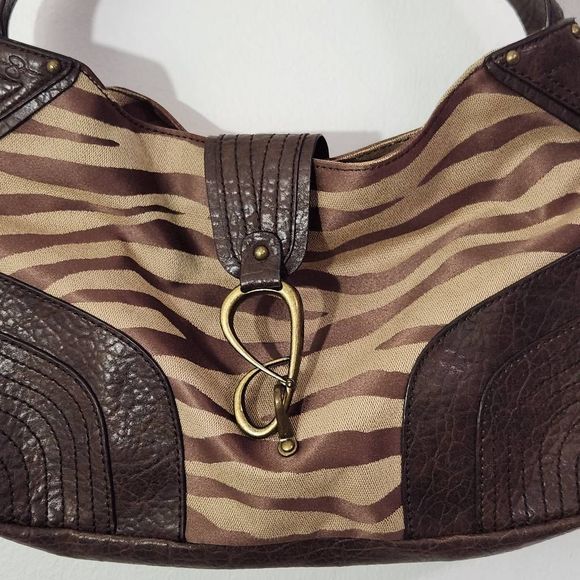 Jessica Simpson Brown Zebra Handbag - Picture 2 of 11